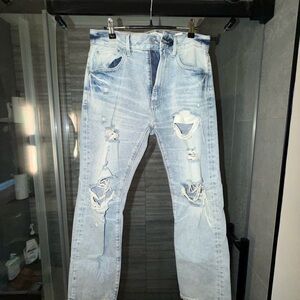 PacSun Light Blue Distressed Skinny Jeans